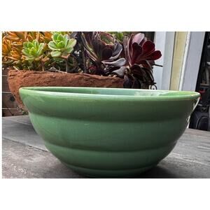 Vintage Bauer Mixing Bowl #12 Jade Green